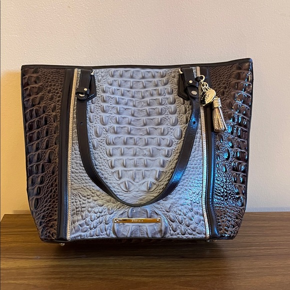 Brahmin Handbags - BRAHMIN Elegant Crocodile Embossed Tote Bag